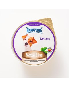Консервы для собак NaturLine паштет кролик 125г Happy dog