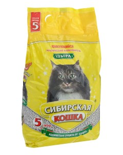 Комкующийся наполнитель Ультра цеолитовый 5 л Сибирская кошка