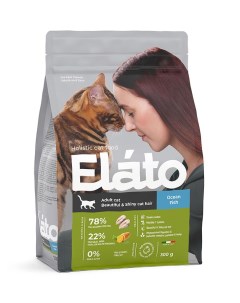 Сухой корм для кошек рыба 0 3кг Elato