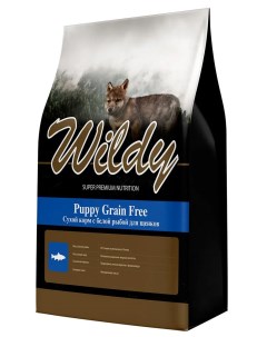 Сухой корм для щенков Puppy Grain Free белая рыба беззерновой 3кг Wildy
