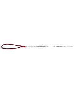 Поводок для собак цепь с нейлоновой ручкой красный 0 2 х 110 см Trixie