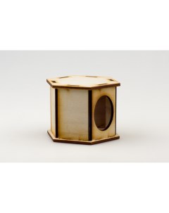 Домик для грызунов деревянный Тумбочка 10х10х7 3 см Вака