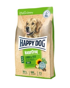 Сухой корм для собак NatureCroq Adult ягненок рис 4кг Happy dog