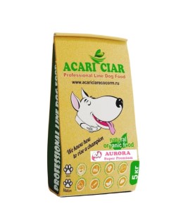 Сухой корм для собак Aurora с говядиной средние гранулы супер премиум 5 кг Acari ciar