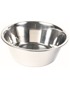 Одинарная миска для собак сталь серебристый 4 5 л Trixie
