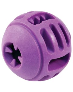 Апорт для собак Aroma Мяч с ручкой из резины фиолетовый 8 см Триол