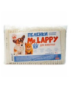 Пеленки для собак и кошек 60 x 40 см 30 шт Mr.lappy