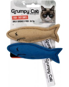 Игрушка для кошек мягкая с кошачьей мятой Две акулы 5 5 см 2 шт Rosewood