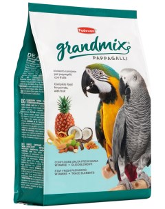 Сухой корм для крупных попугаев GRANDMIX PAPPAGALLI 2 шт по 2 кг Padovan