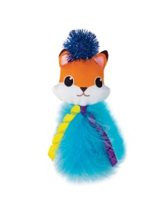 Мягкая игрушка игрушка для кошек Лисенок полиэстер перья разноцветный 13 5 см Триол