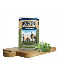 Консервы для собак 100 Lamm ягненок 400г Happy dog