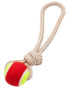 Развивающая игрушка для собак Веревка джутовая с мячом в ассортименте 7 см N1