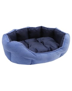 Лежак для домашних животных овальный синий 80х65х25 см Rosewood