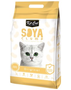 Комкующийся наполнитель SoyaClump Soybean Litter соевый 7 л Kit cat