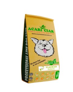 Сухой корм для собак Flagman Holistic телятина и рыба средние гранулы 15 кг Acari ciar