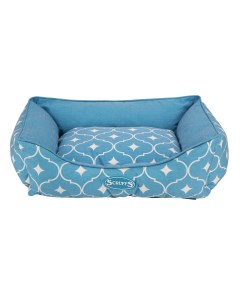 Лежак для собак с бортиками Casablanca 90 х 70 х 20 см голубой Scruffs