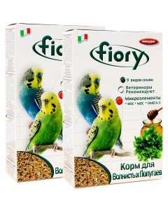 Сухой корм для волнистых попугаев по PAPPAGALLINI 2 шт по 1 кг Fiory