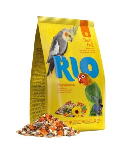 Сухой корм для средних попугаев 4шт по 1кг Rio