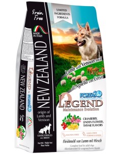 Сухой корм для собак Legend NEW ZELAND беззерновой ягненок оленина 11 33кг Forza10