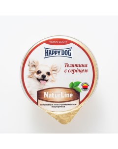 Консервы для собак NaturLine паштет телятина сердце 125г Happy dog