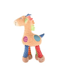 Игрушка для собак Веселый жираф с пищалкой плюш разноцветный 30 х 12 х 7 см Flamingo
