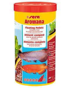 Корм для арован и других крупных рыб Arowana гранулы 1 л Sera