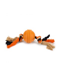 Апорт для собак Sumo Fit Ball мяч на канате оранжевый длина 31 8 см I.p.t.s.