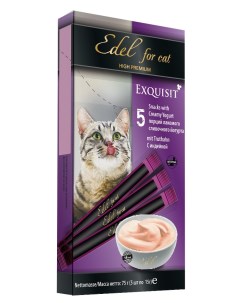 Лакомство для кошек Крем суп сливочный йогурт с индейкой 75 г Edel cat