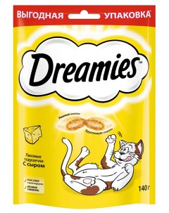 Лакомство для кошек подушечки с сыром 2 шт по 140 г Dreamies