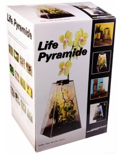 Террариум Пирамида свет мультиколор 30х30х45см Lucky reptile