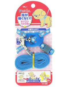 Шлейка с поводком для собак Легко надеть 20 40 см до 6 кг голубой Japan premium pet