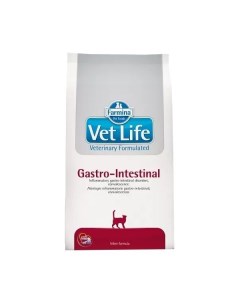 Сухой корм для кошек Vet Life Gastrointestinal при заболеваниях ЖКТ 6 шт по 400 гр Farmina