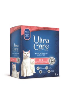 Комкующийся наполнитель Fine Small Cats Kittens бентонитовый 8 л Ultra care