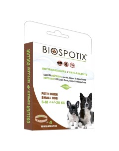 Ошейник для собак против блох вшей клещей Small dog collar бежевый 38 см Biospotix