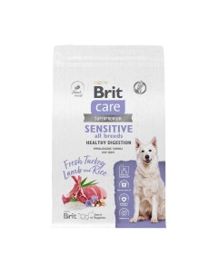 Сухой корм для собак CARE Adult Sensitive Healthy Digestion индейка и ягненок 1 5 кг Brit*