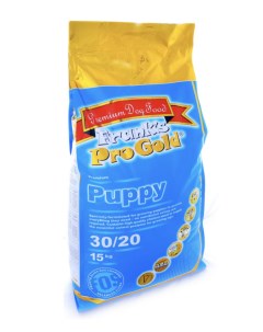 Сухой корм для щенков Puppy 30 20 урица по королевски 15 кг Frank's progold