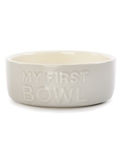Миска керамическая для собак и кошек My First Bowl серая 13х13х5см 400мл Scruffs