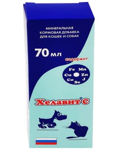 Минеральная кормовая добавка для кошек и собак Дельта Хелавит С 70 мл