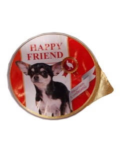 Консервы для собак индейка 125г Happy friend