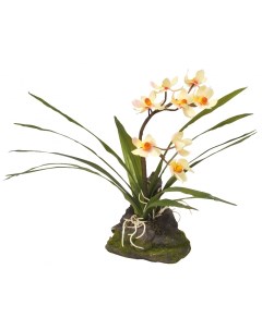 Искусственное растение для террариума Orchid white пластик 40см Lucky reptile