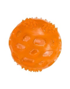 Жевательная игрушка для собак мяч оранжевый длина 6 см Ferplast