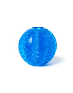 Жевательная игрушка мяч для собак Чистые клыки диаметр 5 см синий Играй гуляй