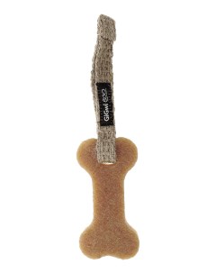 Жевательная игрушка для собак Кость из эко резины и натуральных материалов 11 см Gigwi