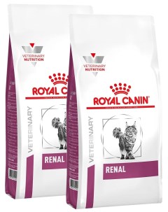 Сухой корм для кошек Renal RF23 при почечной недостаточности 2 шт по 0 4 кг Royal canin