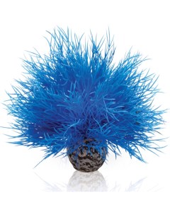 Искусственное растение для аквариума Синяя морская лилия пластик керамика 8см Biorb