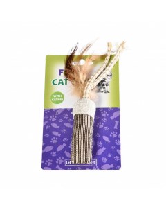 Игрушка для кошек Eco Style Мешочек с перьями и кошачьей мятой Foxie