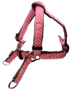 Шлейка в стиле эпохи наполеоновского амира для собак размер M розовый Japan premium pet