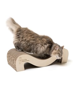 Когтеточка лежанка для кошек картон бежевый Фрося