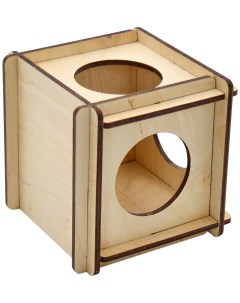 Домик Кубик для грызунов 15 х15 х15 см Zooexpress