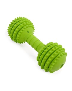 Игрушка для собак резиновая Гантель зеленая 15cм Rosewood